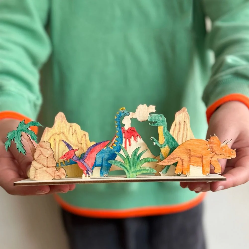 Cotton Twist Create Your Own Dinosaur Scene Craft Kit