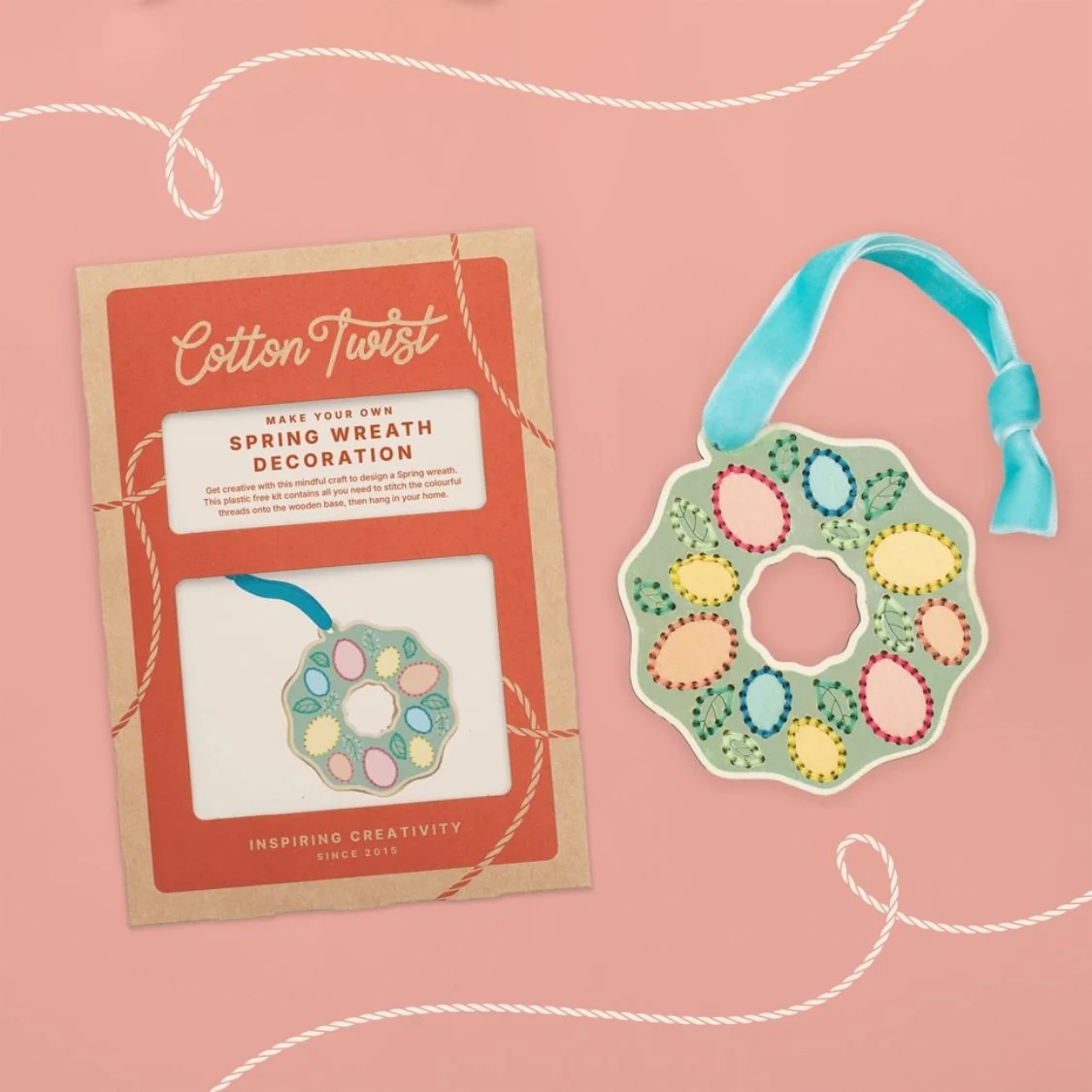 Cotton Twist Make Your Own Stitched Wreath