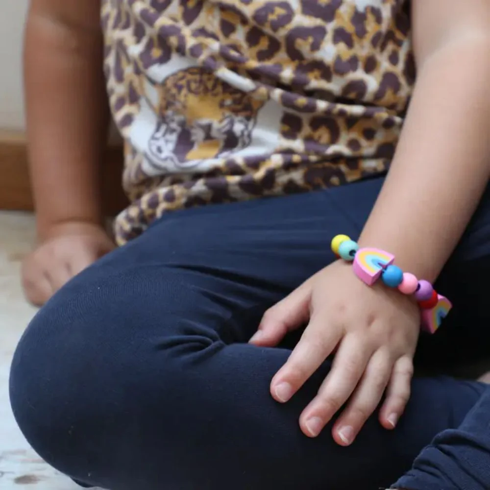 Cotton Twist Rainbow Bracelet Making Kit - Image 4