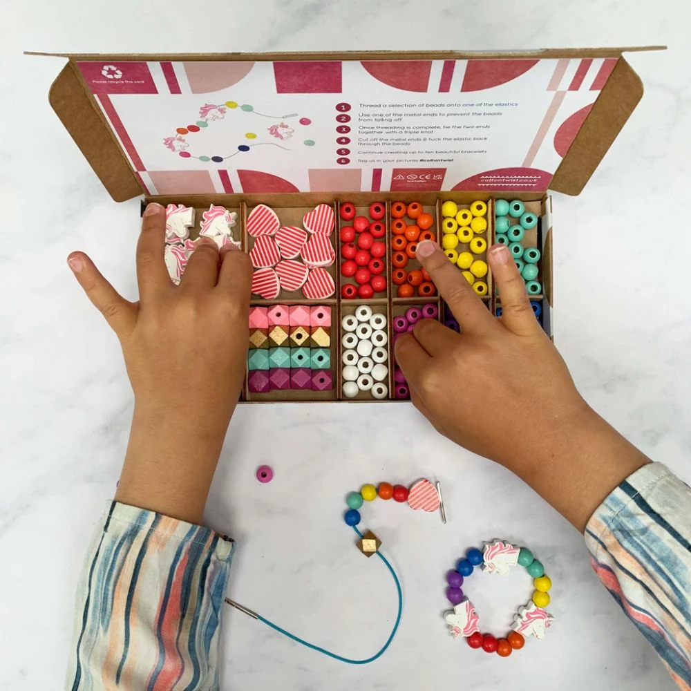 Cotton Twist Unicorn & Heart Bracelet Making Kit