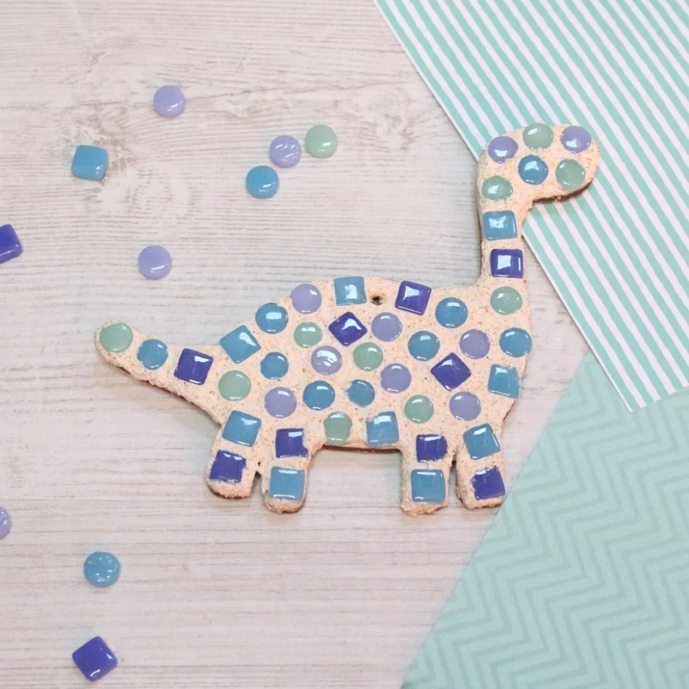 Crafty You Crafty Me Dinosaur Mosaic Kit - Blue