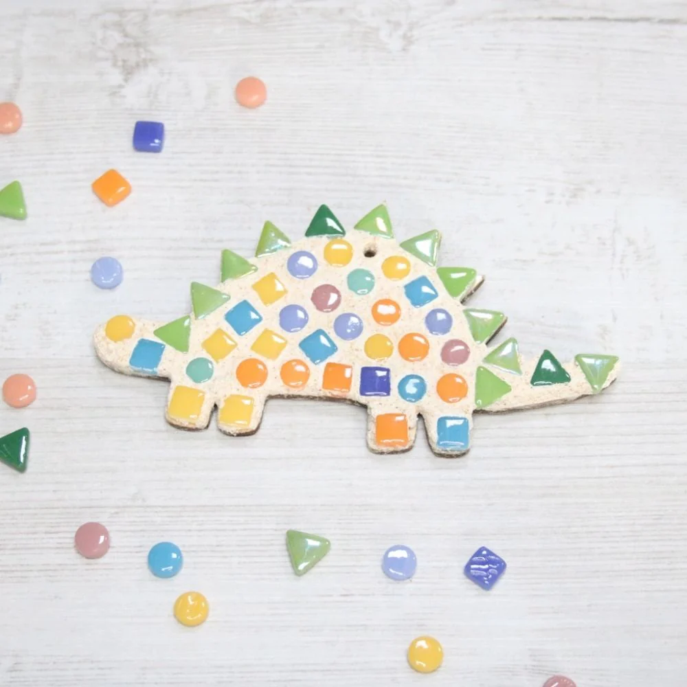 Crafty You Crafty Me Dinosaur Mosaic Kit - Rainbow