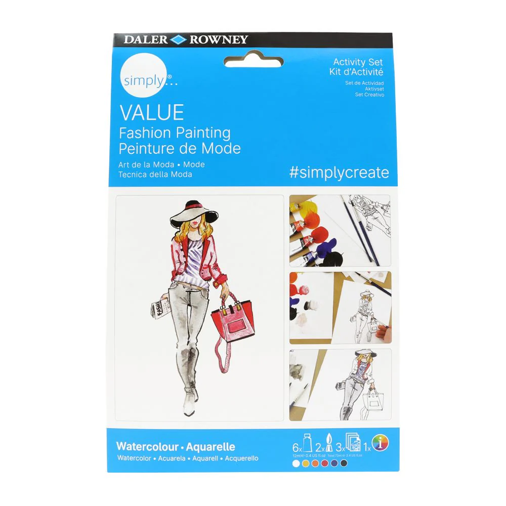 Daler Simply Value Watercolour Activity Set - Fashion