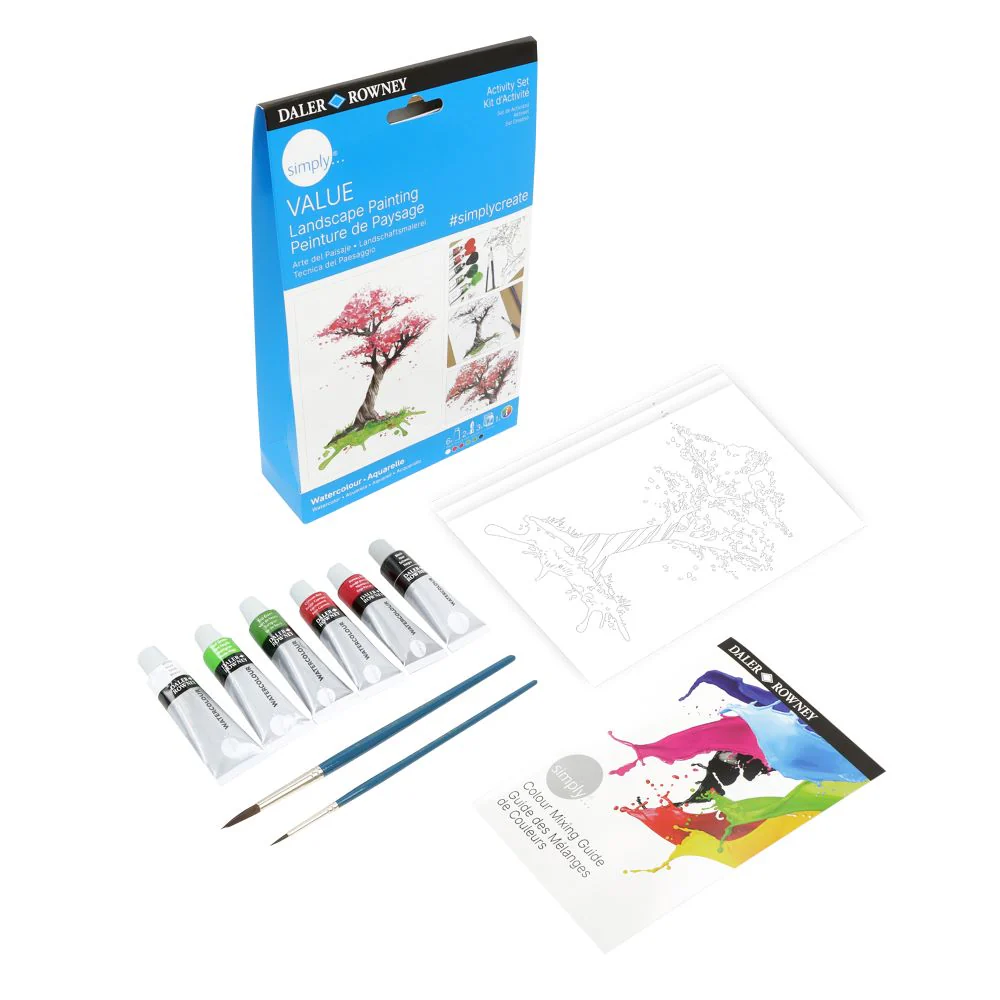 Daler Simply Value Watercolour Activity Set - Landscape - Image 2