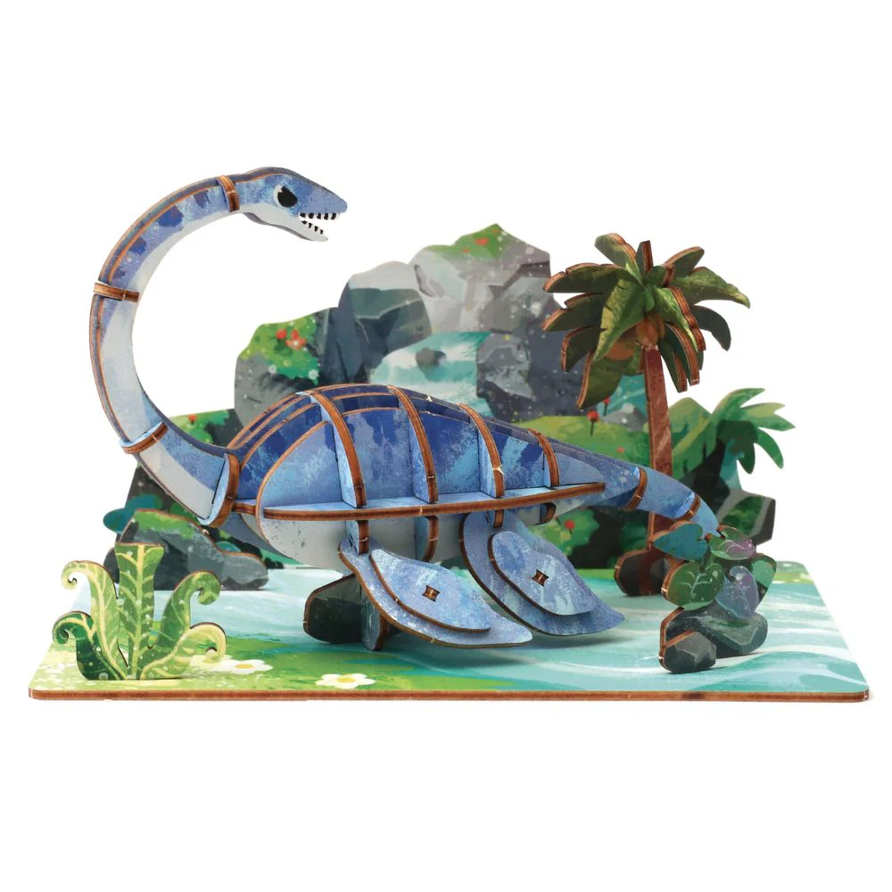Dinosaur Wooden 3D Model - Plesiosaurus