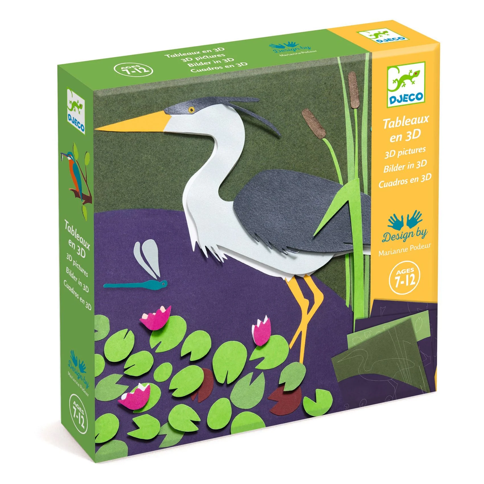 3D Paper Craft Kit - By The Water Create 4 Pictures