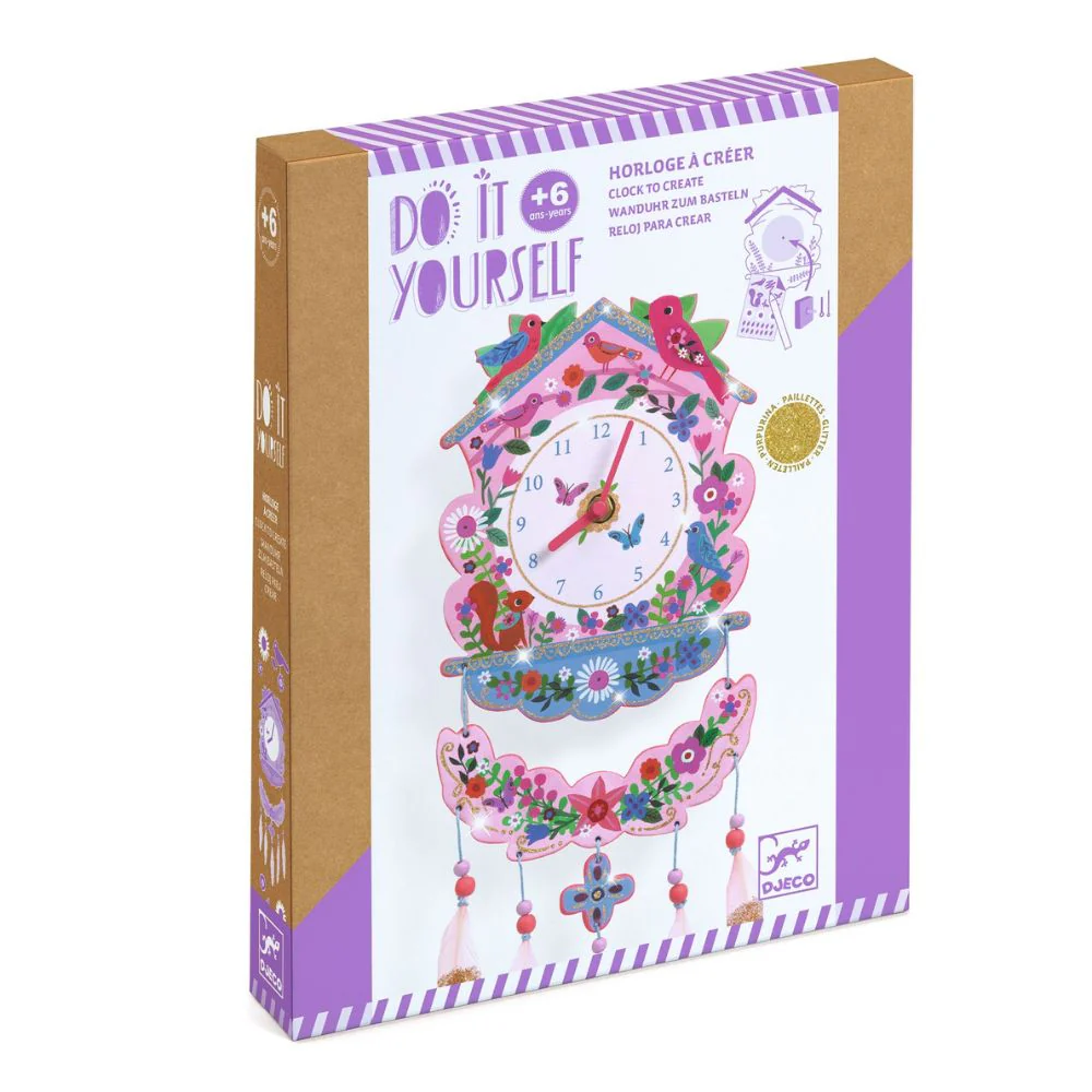 Djeco Do It Yourself Cuckoo - Create A Clock With Stickers