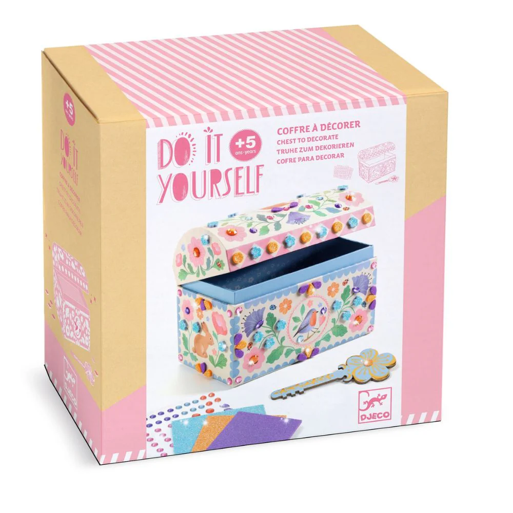 Mosaics Treasure Box to Decorate - Gifts For 5 Year Old Girls +