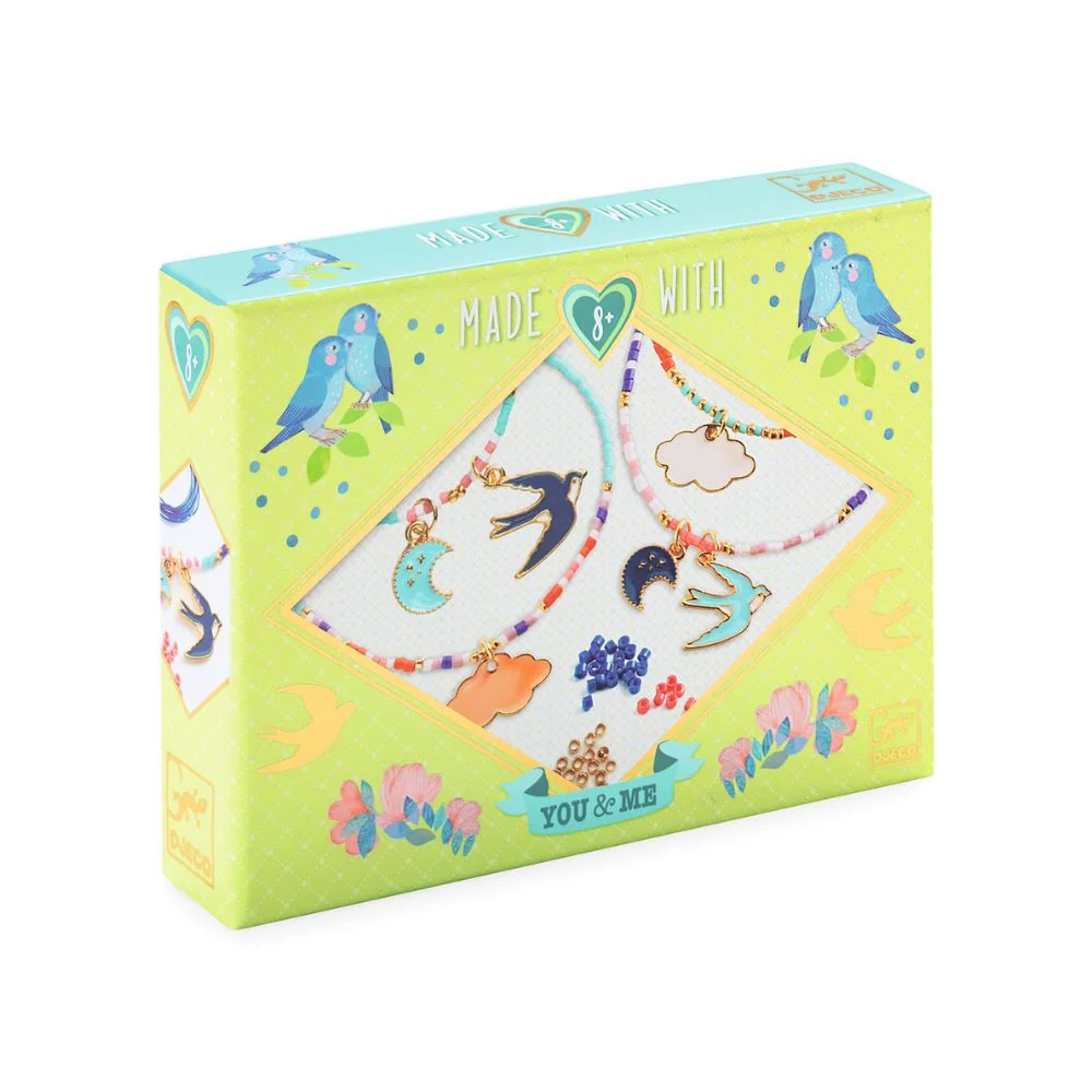 Djeco Friendship Bracelets Kit - You & Me - Sky Multi-Wrap