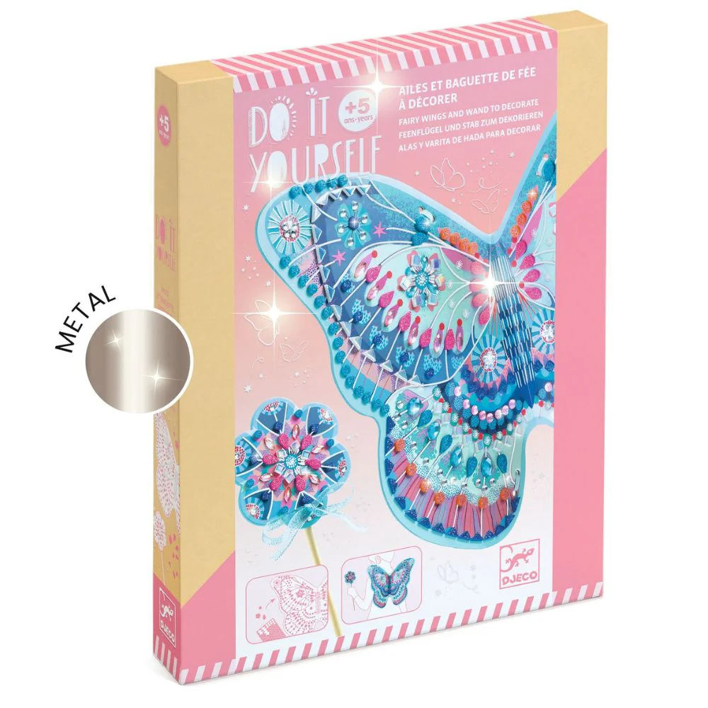 Djeco Like A Fairy Mosaics For Kids - Make Your Own Fairy Wings!