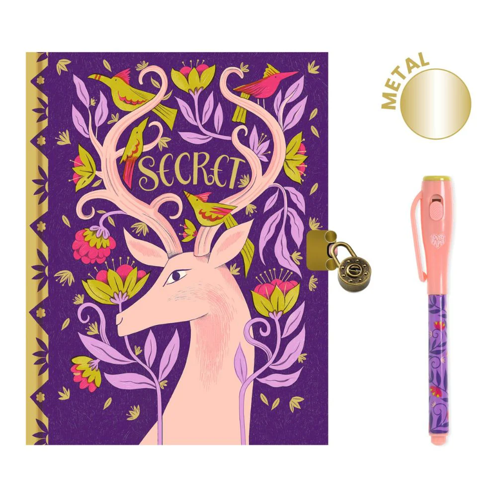Djeco Lovely Paper - Melissa Secret Notebook with Magic Pen