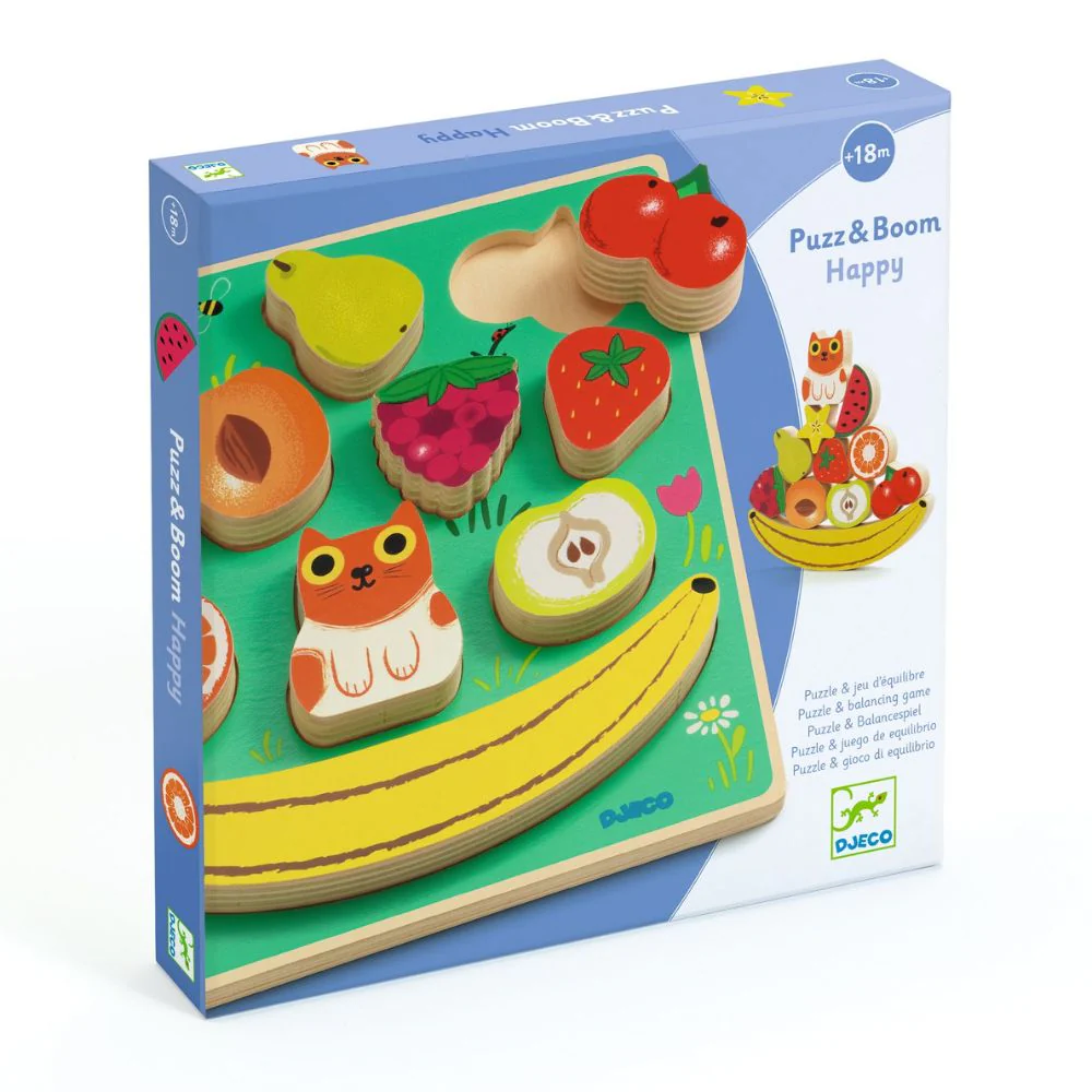 Wooden Puzzle and Balancing Game