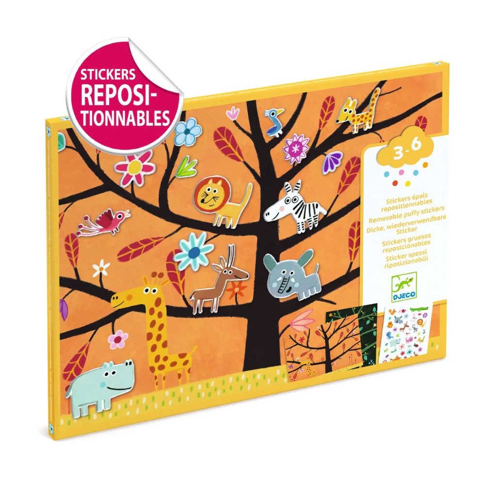 Reusable Sticker Scenes To Make - Savannah and Forest