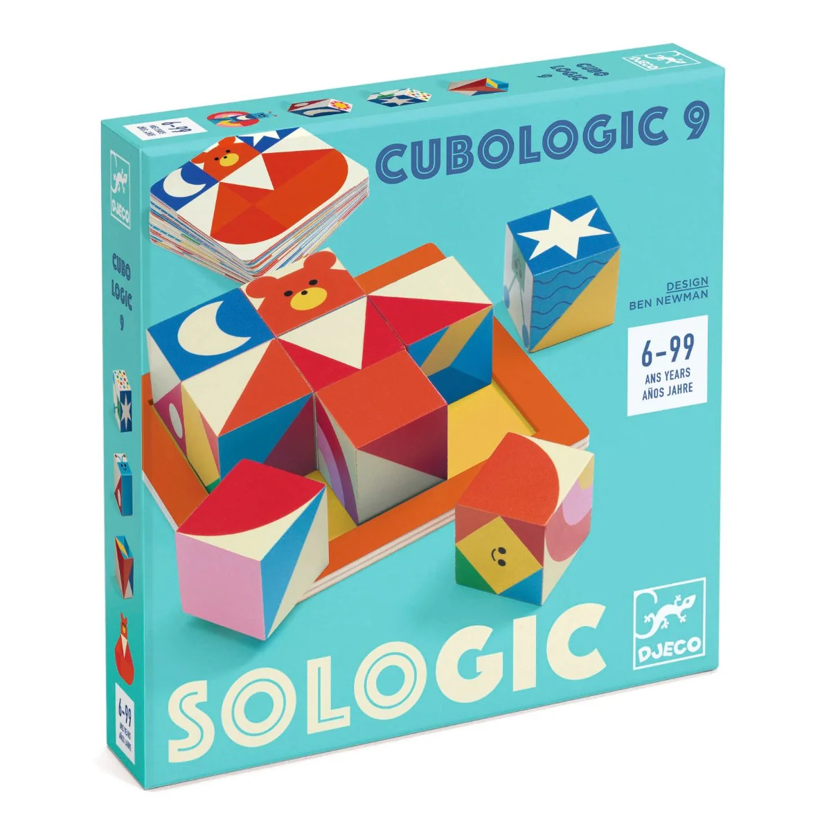 Djeco SoLogic Cubologic 9 - Logical Game to Play Solo