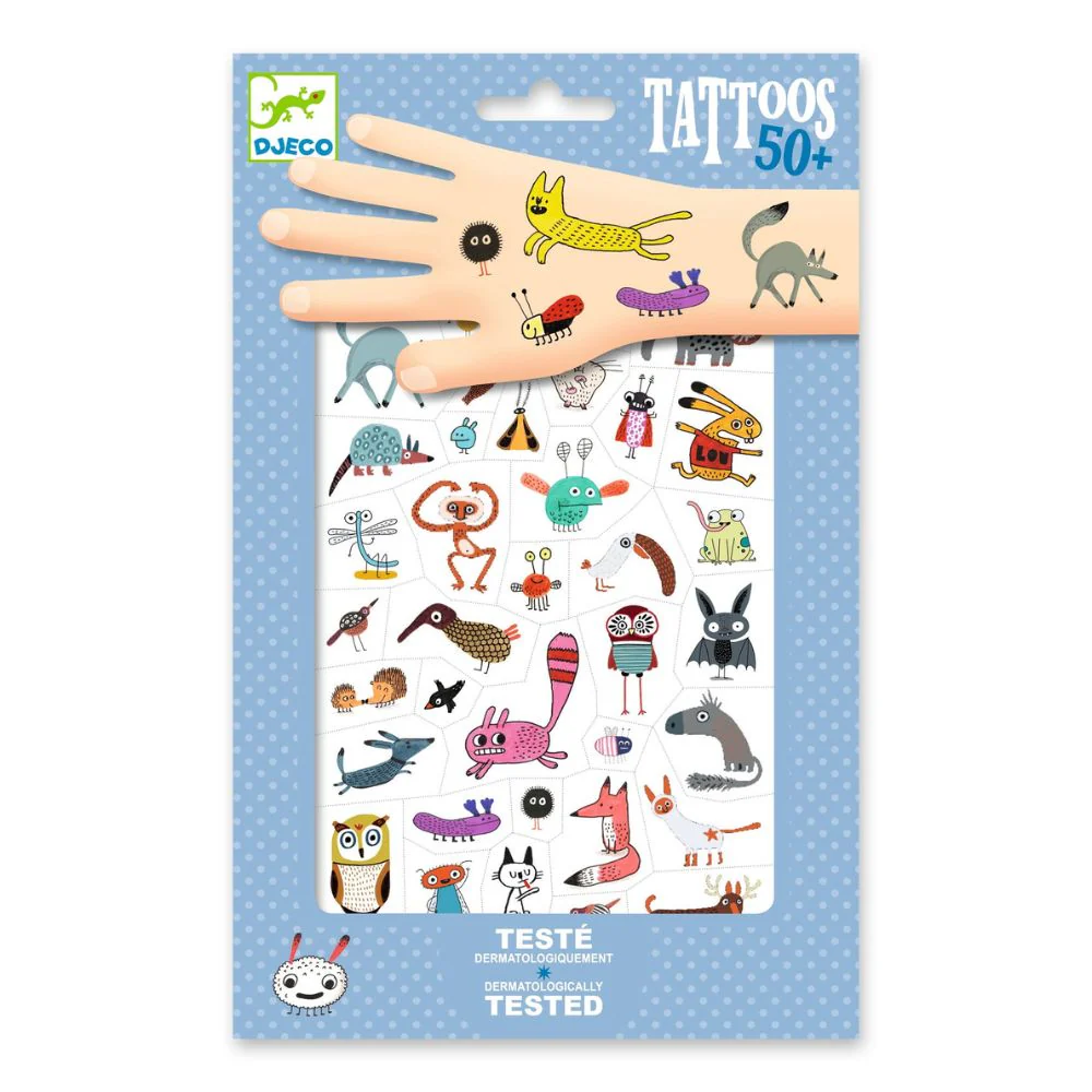 Djeco Tattoos - Little Critters Kids Tattoos