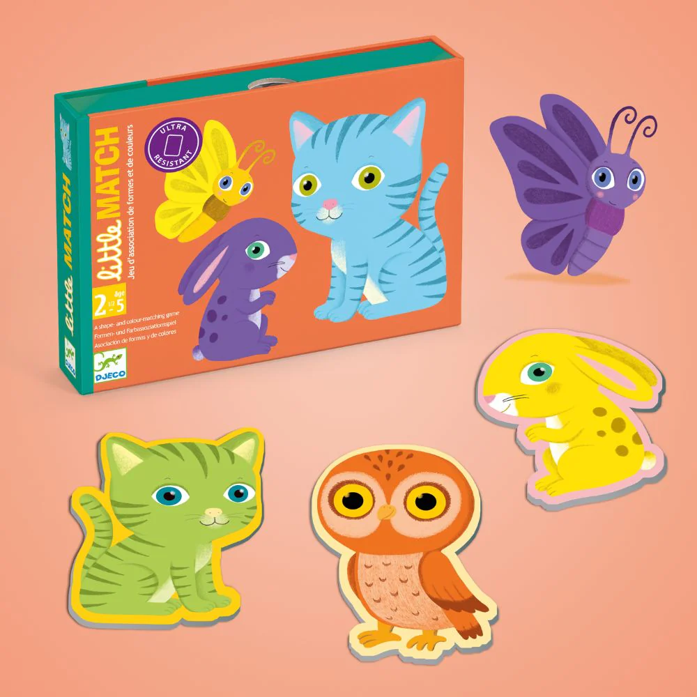Djeco Toddler Games - Little Match, A Matching Game for 2-5 yrs