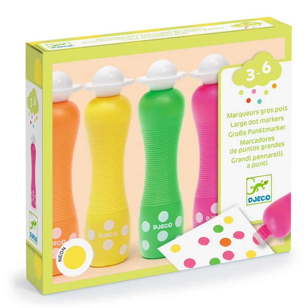 Easy Hold Chunky Foam Markers Neon Colours - Toddler Crafts 3-6 yrs