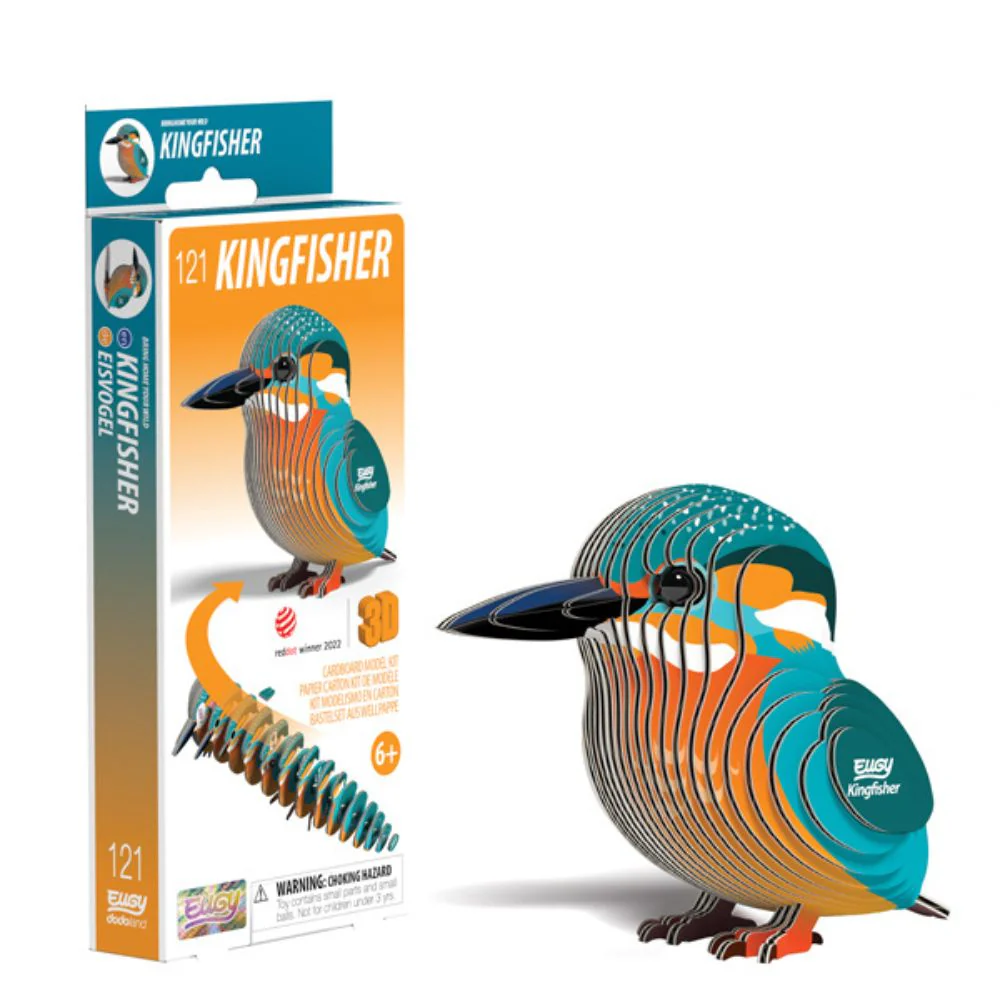 EUGY Kingfisher - Kids Cardboard Craft Kit - Image 2