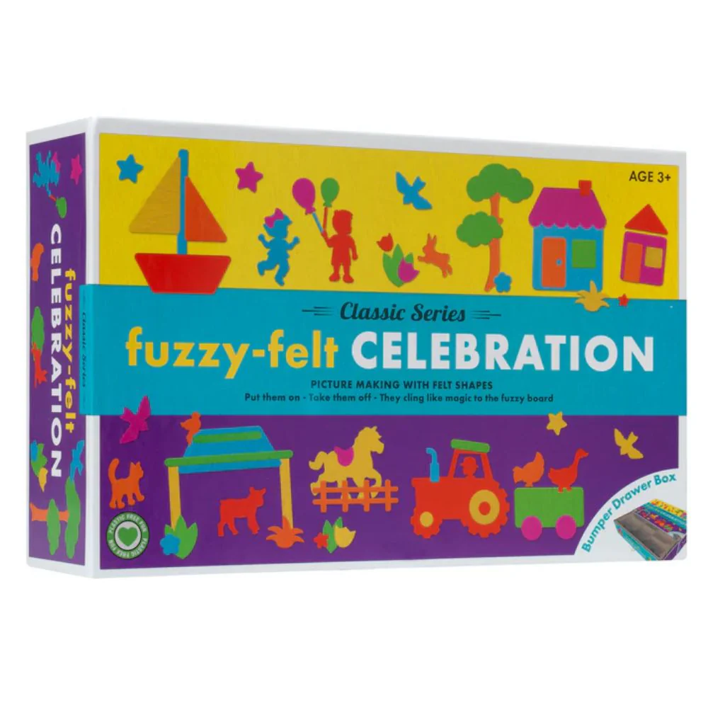 Fuzzy Felt Retro Drawer Gift Set - Celebration