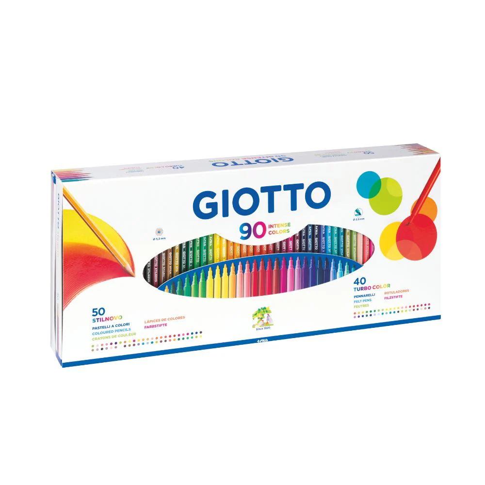 Giotto Stilnovo 90-Piece Pencil & Pen Set – Complete Creative Kit