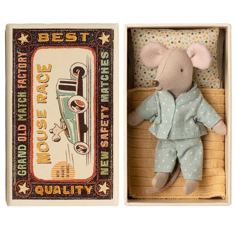 Maileg Little Brother Mouse In Matchbox
