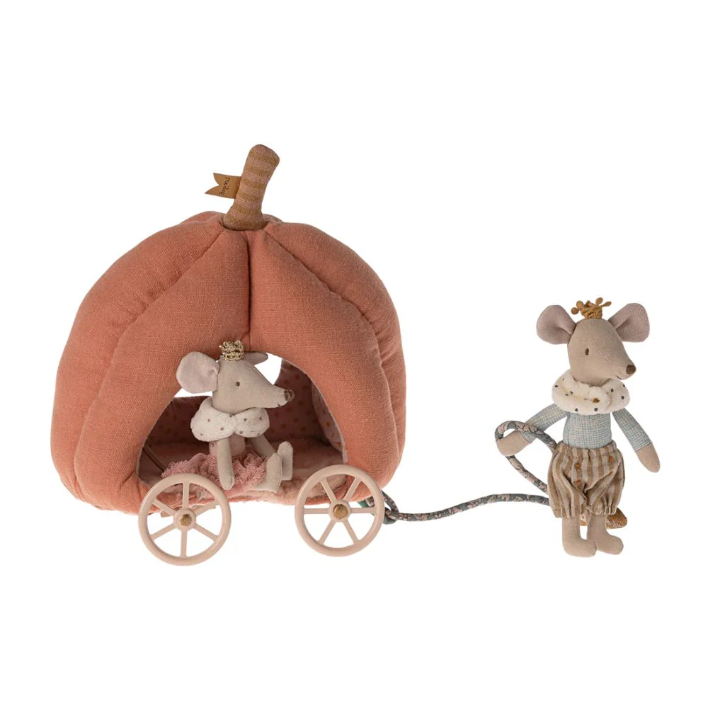 Maileg Pumpkin Carriage, Mouse