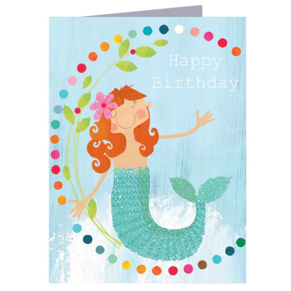 Mermaid Birthday Card