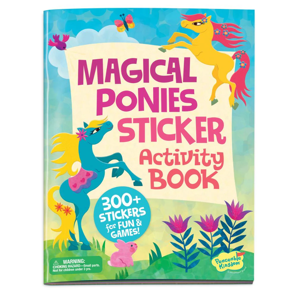 Peaceable Kingdom Activity Sticker Book - Magical Ponies