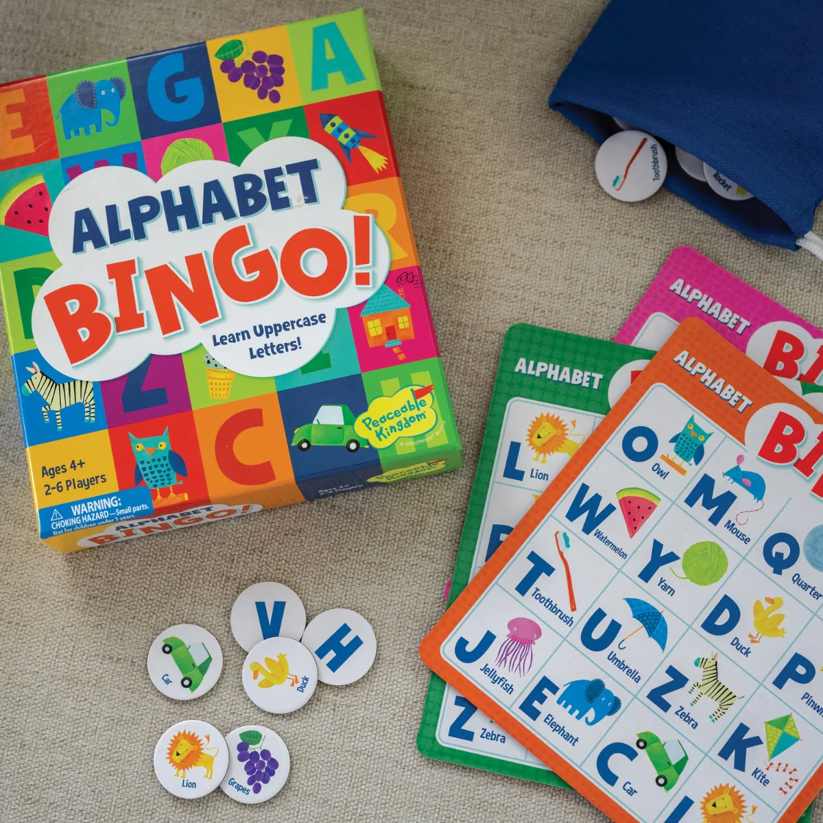 Peaceable Kingdom - Alphabet Bingo Educational Game - Image 2