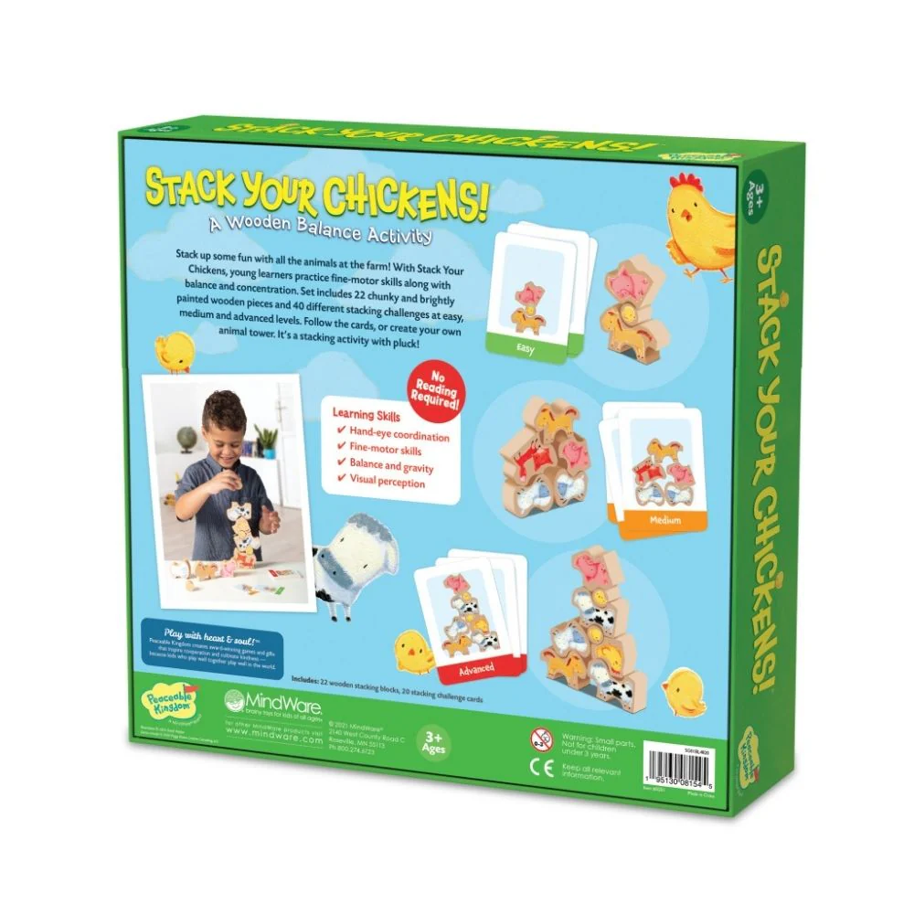 Peaceable Kingdom - Stack Your Chickens Game - Image 4