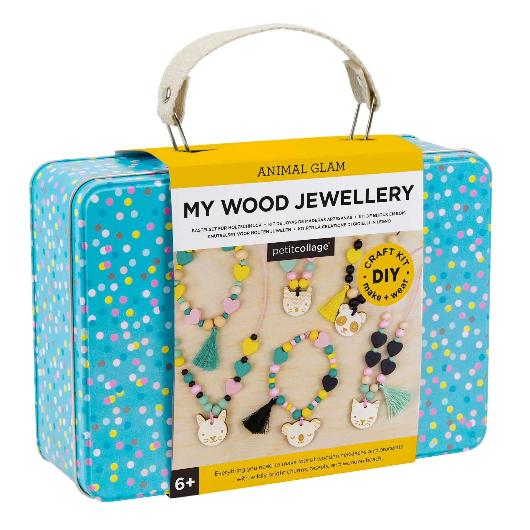 Petit Collage Animal Glam My Wood Jewellery