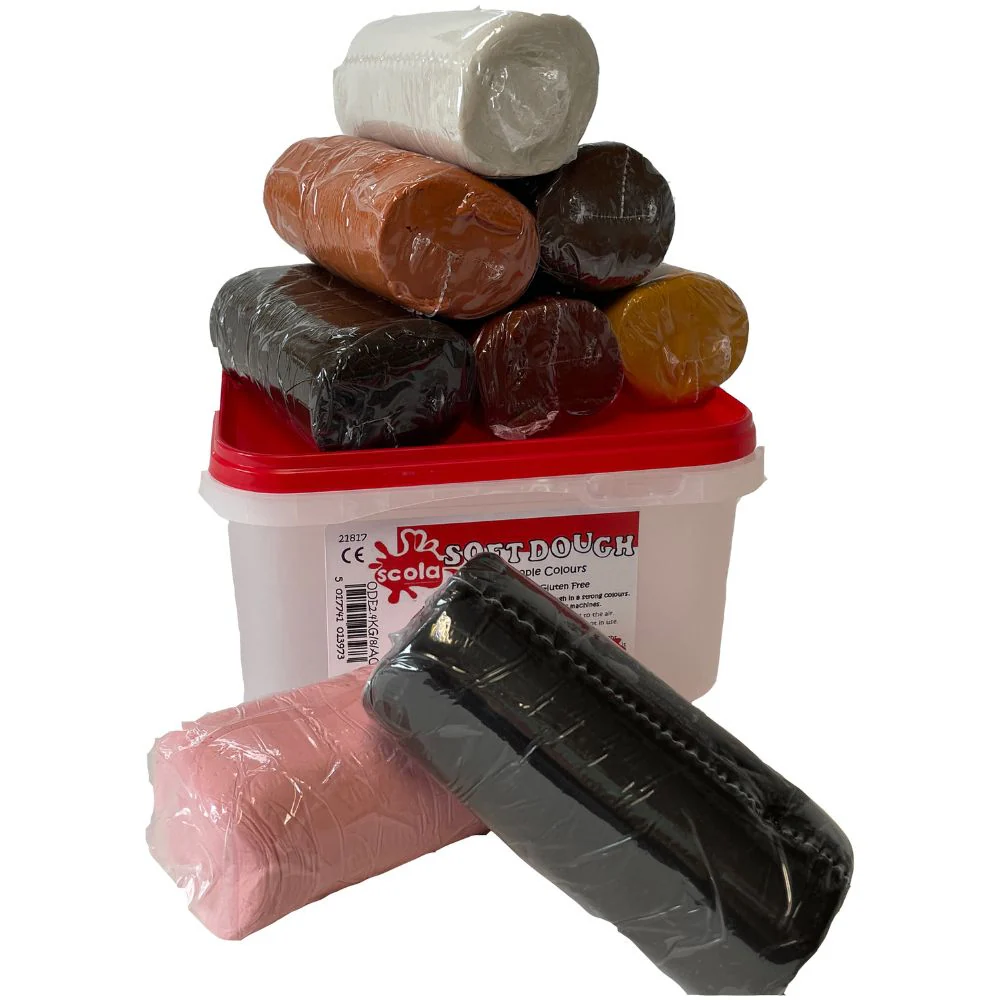 Scola Soft Play Dough People Assorted 8pcs 300g