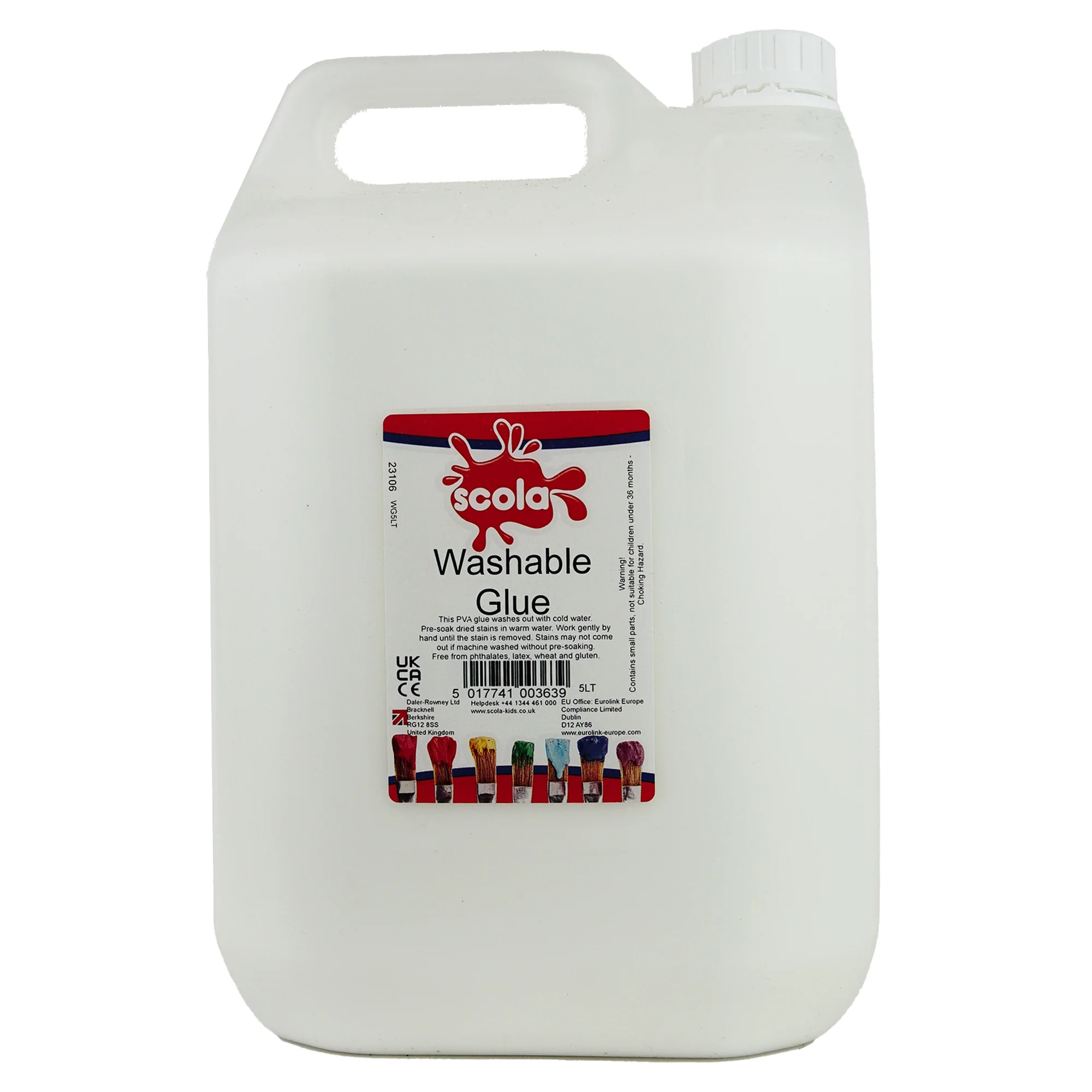 Scola Washable PVA Kids Glue - 5L - Perfect for slime making